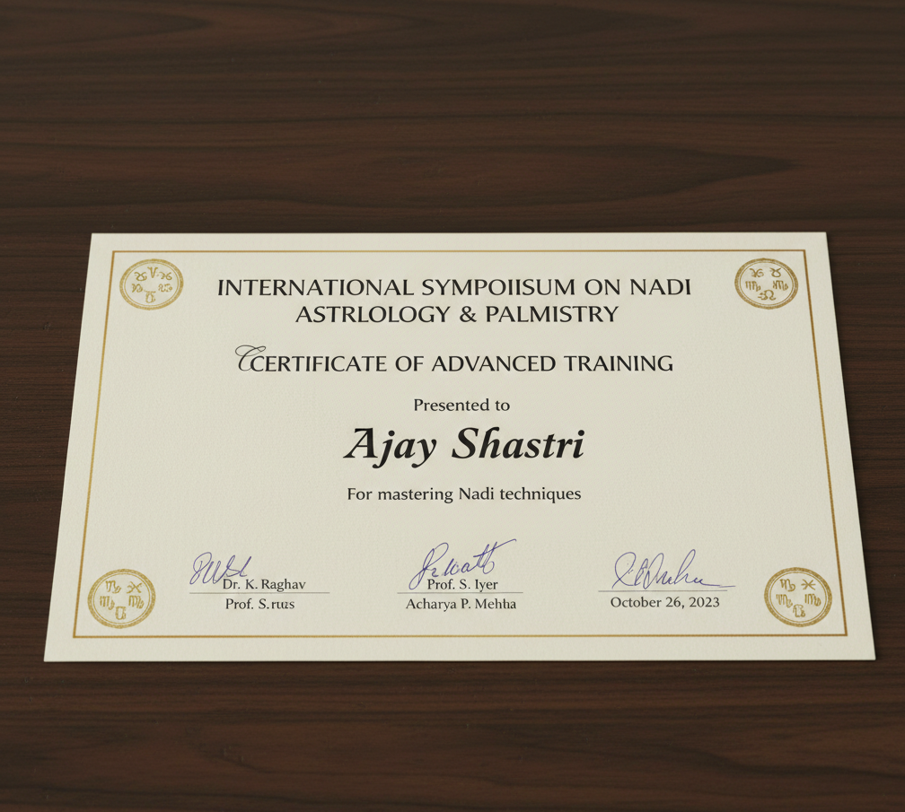 Astrology Certificate 3